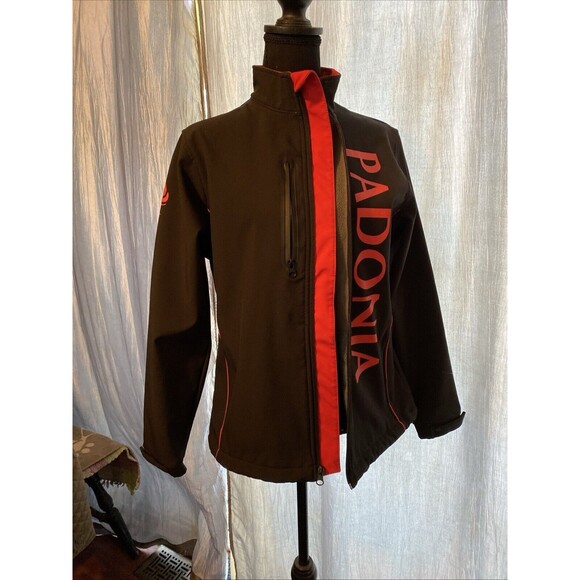 Fast Sustainable  Products by HTT Jacket Black with Red Ladies M Vibrant Padonia - Picture 1 of 10